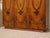 Vintage Art Deco Burl Wood Wardrobe Armoire With Hand-Painted Botanical Doors For Sale - Image 9 of 9