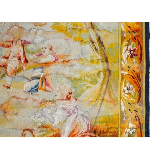 19th Century French Aubusson Tapestry For Sale In Chicago - Image 6 of 13