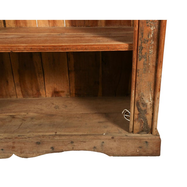 Wood Indian Teak Doorframe Now Bookcase, 19th Century. With Later Elements For Sale - Image 7 of 14