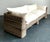Taupe Vintage Boho Holt Woven Resin Rattan Outdoor Sofa For Sale - Image 8 of 12
