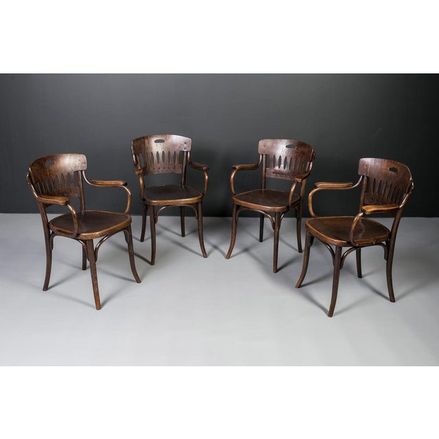Model No. 380 Chairs by Jacob & Josef Kohn for Thonet, 1930s, Set of 4 For Sale - Image 3 of 18