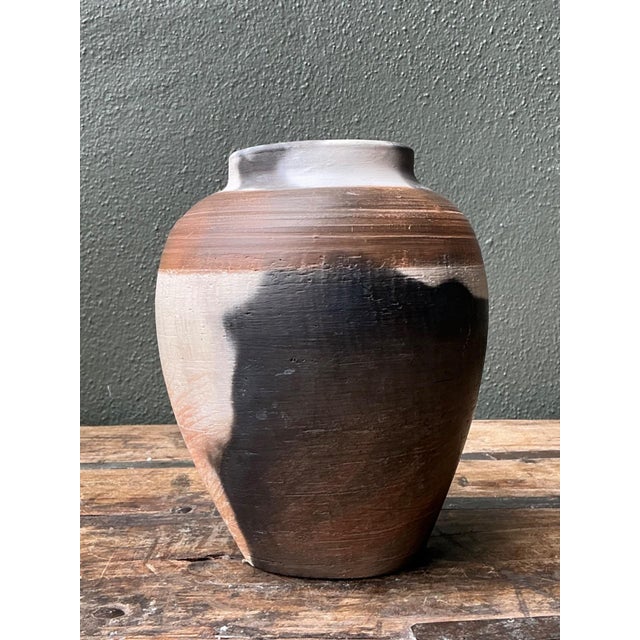 Vintage Studio Pottery Burnished Ceramic Vase For Sale - Image 14 of 15