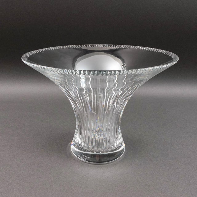 Waterford Crystal Carina Essence Jorge Perez Signed Bouquet Bowl. Measures approximately 11" diameter, 8" high.