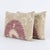 Mid-Century Modern Tashkent Suzani Lumbar Pillow Cover 16'' X 24'' - Set of Two For Sale - Image 3 of 4