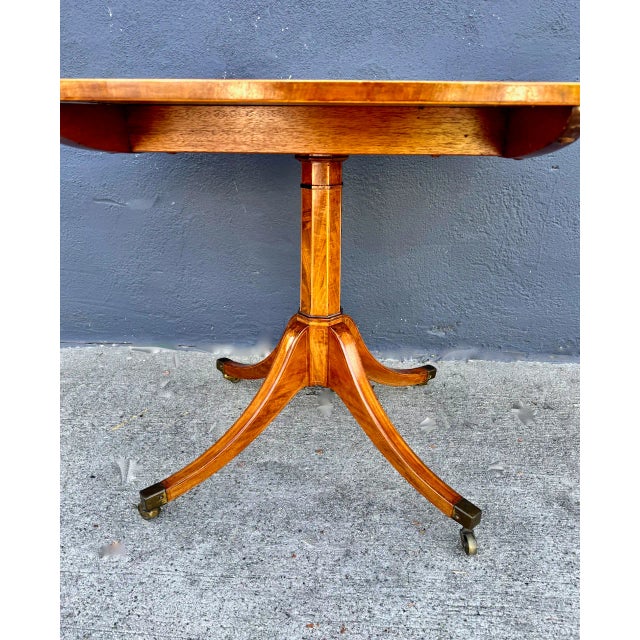 Regency Inlaid Mahogany Center or Games Table For Sale - Image 9 of 13