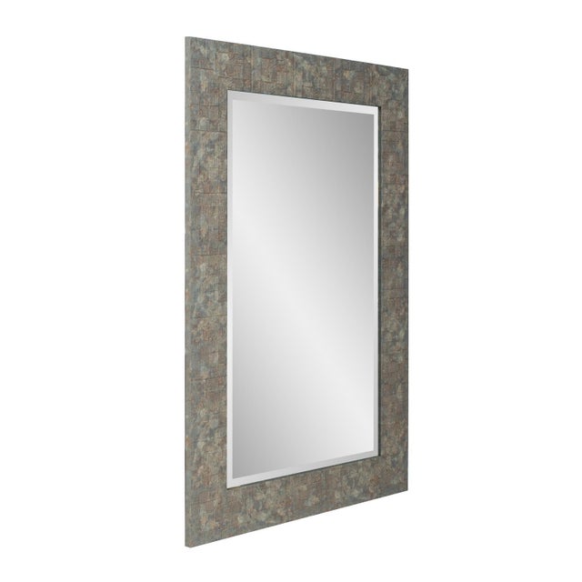 Plastic Off Grid Vanity Mirror - Grreen For Sale - Image 7 of 11