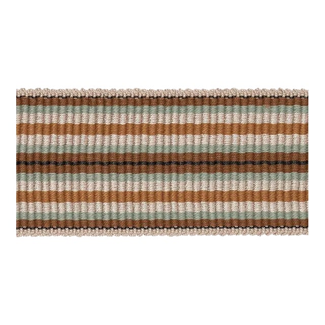 Sample - Schumacher X Neisha Crosland Topaki Stripe Tape Medium in Mustard For Sale