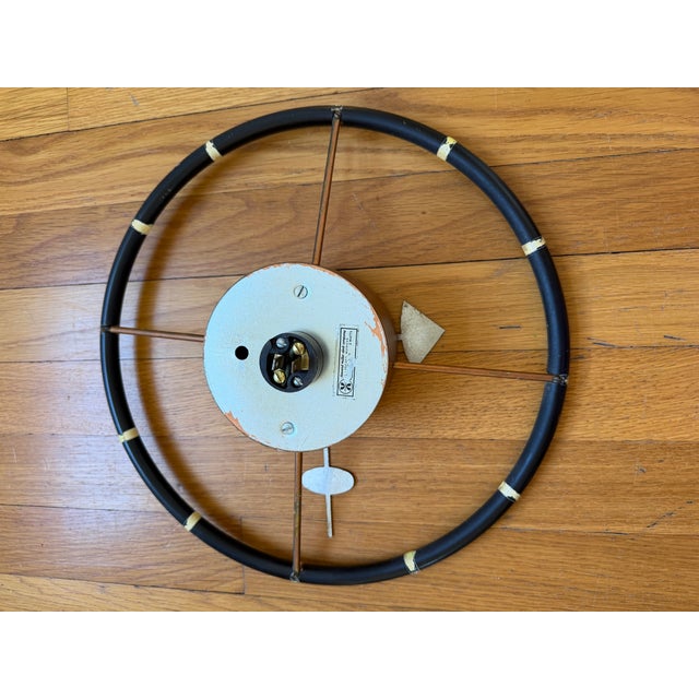 Metal George Nelson "Steering Wheel" Clock For Sale - Image 7 of 10