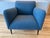 Room and Board Matteo lounge chair in Declan fabric in ocean. Chair has a roomy seat with supportive cushioning and a mid-...