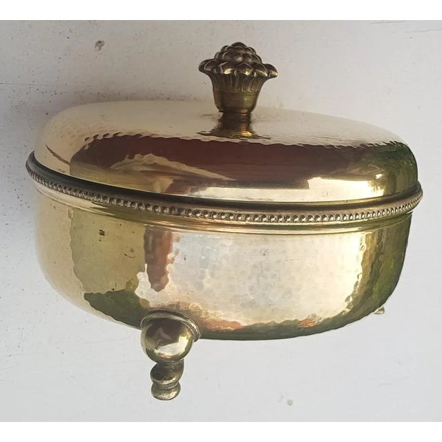 Art Deco Brass Lidded Box from Munich Workshops, 1925 For Sale - Image 6 of 8