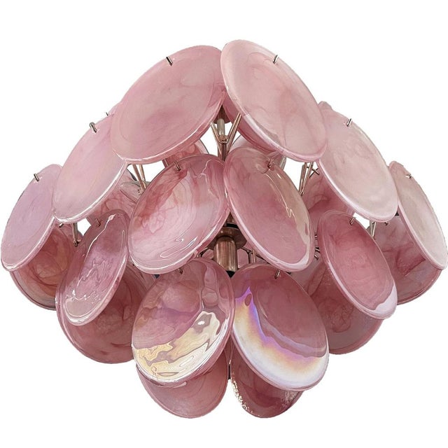 Vintage Italian Murano Chandelier in the style Vistosi For Sale - Image 16 of 18