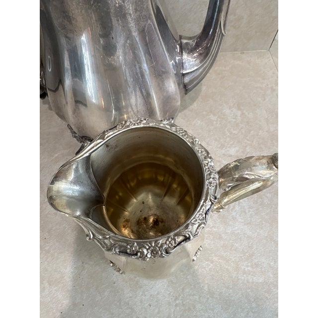 Silver 1960s American International Silver "Countess" Coffee and Creamer Set For Sale - Image 8 of 9