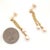 White Akoya Pearl Earrings 14k Yellow Gold Certified For Sale - Image 8 of 14