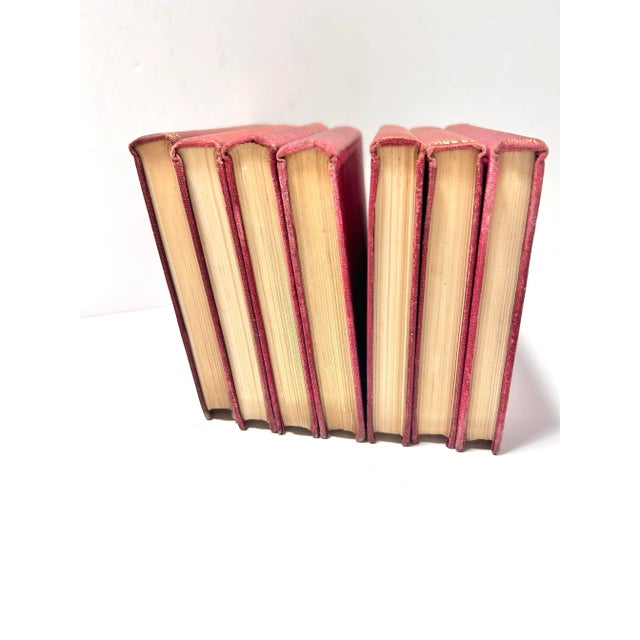 1900 - 1909 Antique 1902 Little Masterpieces of Science Book Set – Red Gilt Decorative Library Volumes (Set of 7) For Sale - Image 5 of 12