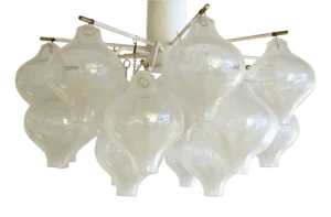 Vintage Viennese Model Tulipan Chandelier by J. T. Kalmar, 1950s
