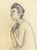 Drawing of a female nude by a Japanese artist. Some pages are signed by the artist Shirosu and dated, this one is...