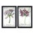 John Derian Signed Bella Donna and Guernfey Lillies Glass Plates- a Pair For Sale
