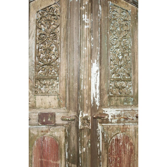 Indian Antique Indian Jodhpur Carved Entrance Doors For Sale - Image 3 of 8