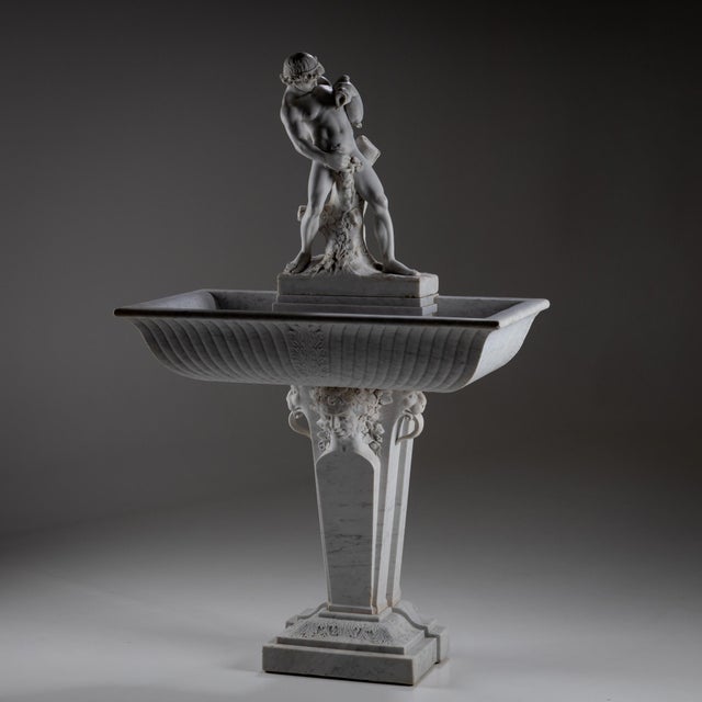 Marble Wall Fountain with Satyr, 19th Century For Sale - Image 17 of 18