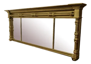 Regency Triple Plate Gilt Mirror