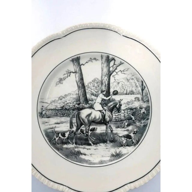 English English Porcelain Plate or Wall Art With Horse Scence For Sale - Image 3 of 6
