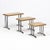 Black Mid-Century Brutalist Mimiset Nesting Tables, Set of 3 For Sale - Image 8 of 11
