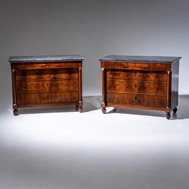 Chests of Drawers with Marble Tops, Italy, 1820, Set of 2 For Sale - Image 15 of 15