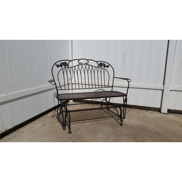 Vintage O.W. Lee Wrought Iron Loveseat Swing Chairish