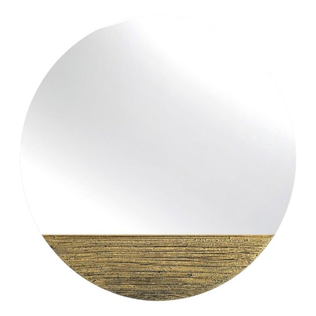 Orizzonte 600 Tondo Oro Mirror by Disain1971 For Sale