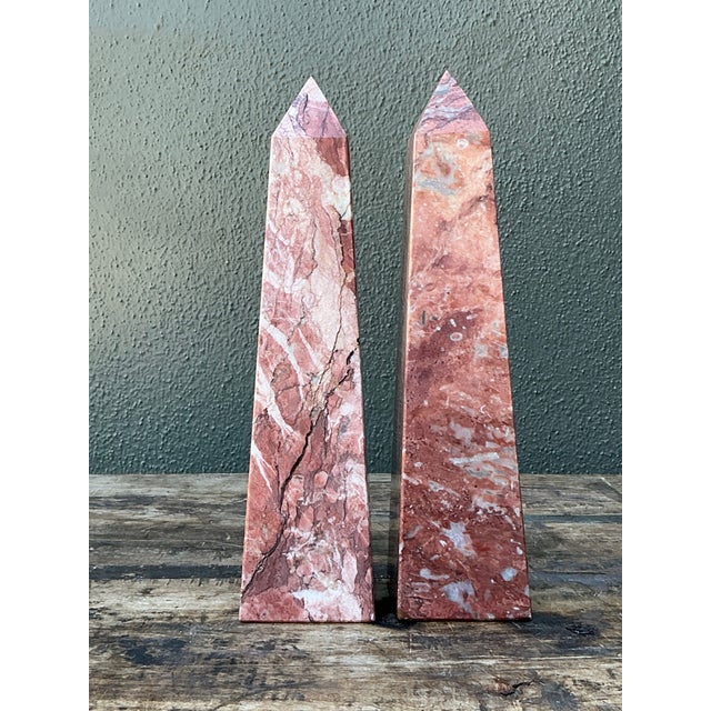 Vintage Minimalist Stone Obelisks - A Pair For Sale - Image 12 of 12