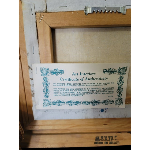 Auburn Mid 20th Century Mountain Landscape Oil Painting For Sale - Image 8 of 8