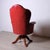 Maroon Vintage Chesterfield-Style Swivel Office Chair, 1960s For Sale - Image 8 of 18