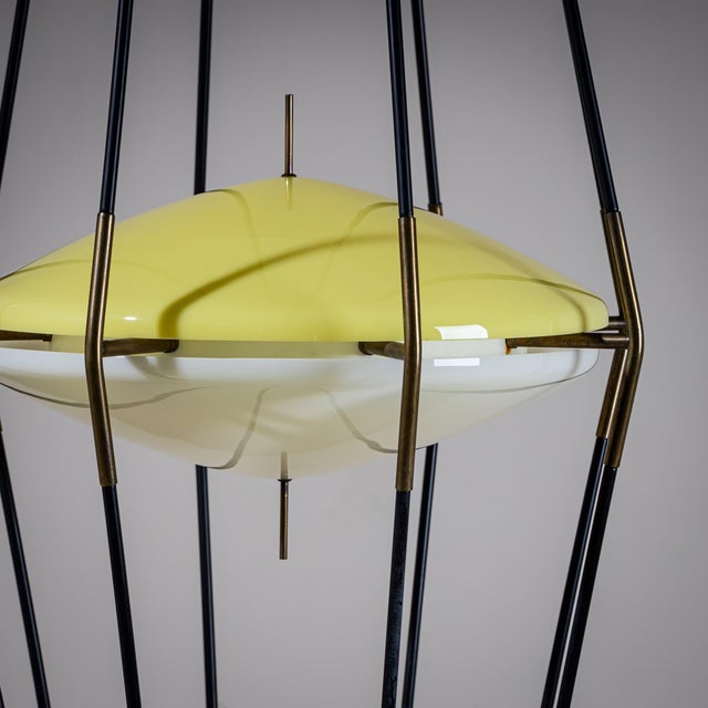 Mid-Century Modern 1950s Floor Lamp Model 12628 “Siluro” by Angelo Lelli for Arredoluce, Italy For Sale - Image 3 of 9