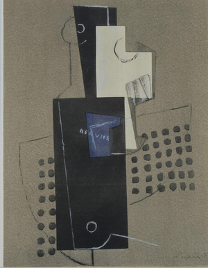 Henri Laurens, Papier collé à la guitare, Lithograph
