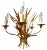 Mid-Century Sheaf of Wheat Chandelier For Sale
