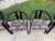 1980s Postmodern Italian Black Lacquer "Alvise" Dining Chairs by Pni - Set of 6 For Sale - Image 11 of 12