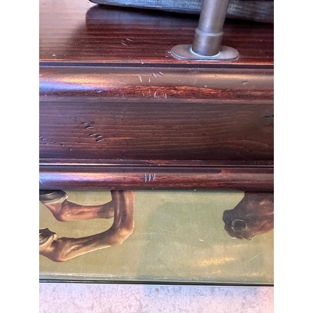 Vintage 1977 Wood Duck Decoy Atop Wood Box With Metal Galley and Drawer For Sale - Image 11 of 18