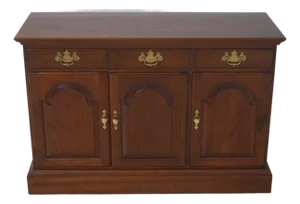 Stickley Solid Cherry Raised Panel Server Cabinet