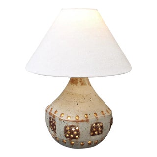 Vintage Ceramic Table Lamp in the Style of Georges Pelletier, Circa 1970s For Sale