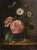 C. Leroy, Floral Still Life with Camellia and Daisies, Oil on Canvas For Sale - Image 14 of 14