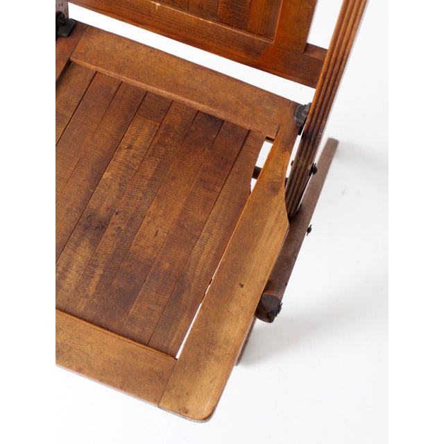 Antique Ioof Odd Fellows Wood Folding Chair For Sale - Image 6 of 17