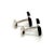 Metal 1990s Pair of Bulgary Estate Onyx Cufflinks Sterling Silver 19.24 Grams For Sale - Image 7 of 10