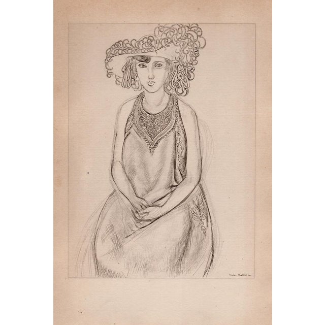 Matisse, Sitting Girl, 1920, Lithograph For Sale - Image 9 of 11