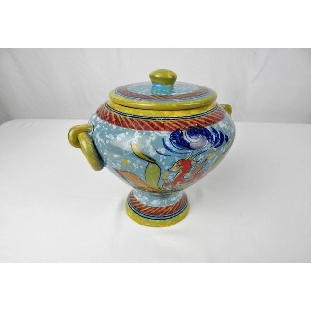 Mid-Century Italian Jar & Lid For Sale - Image 10 of 12