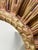 Large Sunburst Mirror in Gilded Wood, 1960 For Sale - Image 4 of 6
