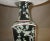 Chinese Export Black Ceramic Table Lamp With Floral and Bird Design For Sale In Savannah - Image 6 of 13