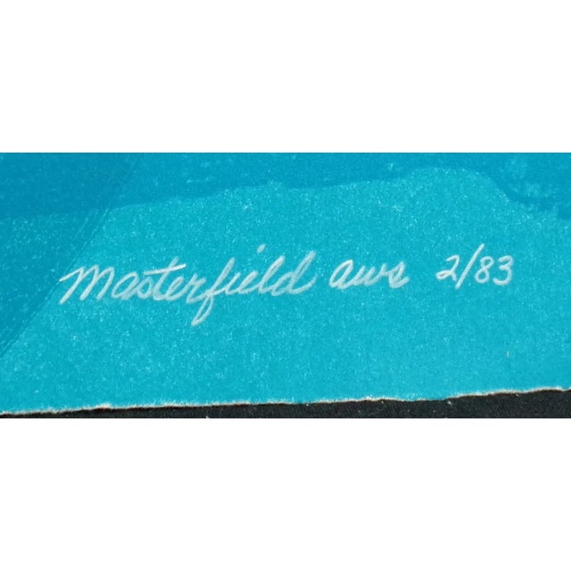 1980s Maxine Masterfield "Within the Sea" Signed Numbered Lithograph Art 1983 Unframed 30x40 For Sale - Image 5 of 5