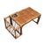 Burnt Tortoise Wood Bamboo Breakfast Bed Tray With Magazine Rack and Cup Holder For Sale - Image 11 of 11