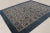 This 8x10 contemporary Art Deco geometric rug, hand-knotted in wool, draws inspiration from Jules Leleu with a structured...