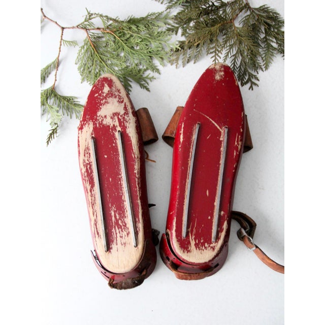 Antique Wooden Ice Skates Chairish